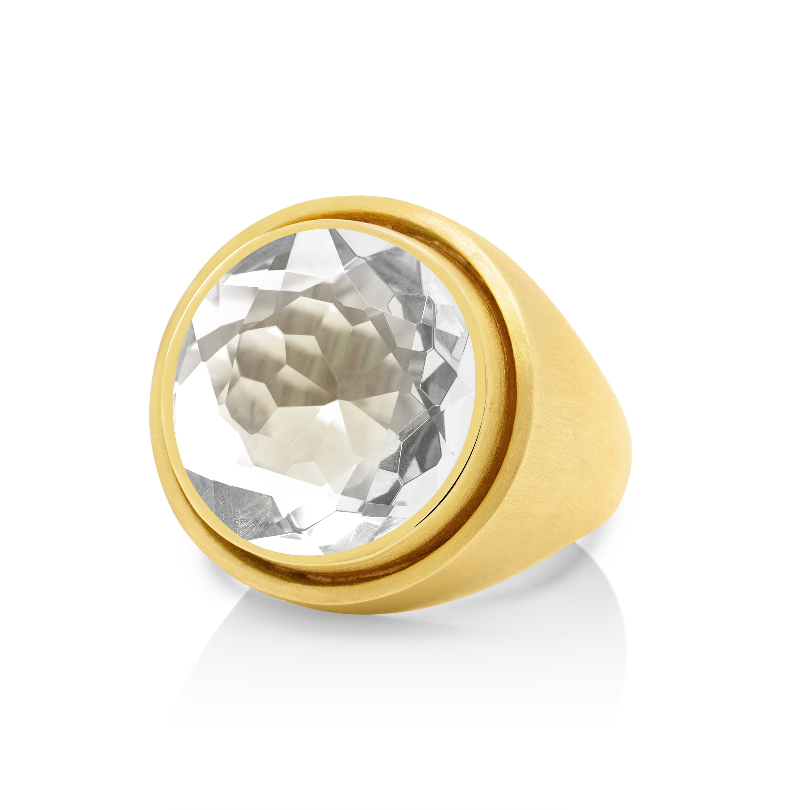 Dean Davidson - Signet Ring in Gold and Crystal Quartz
