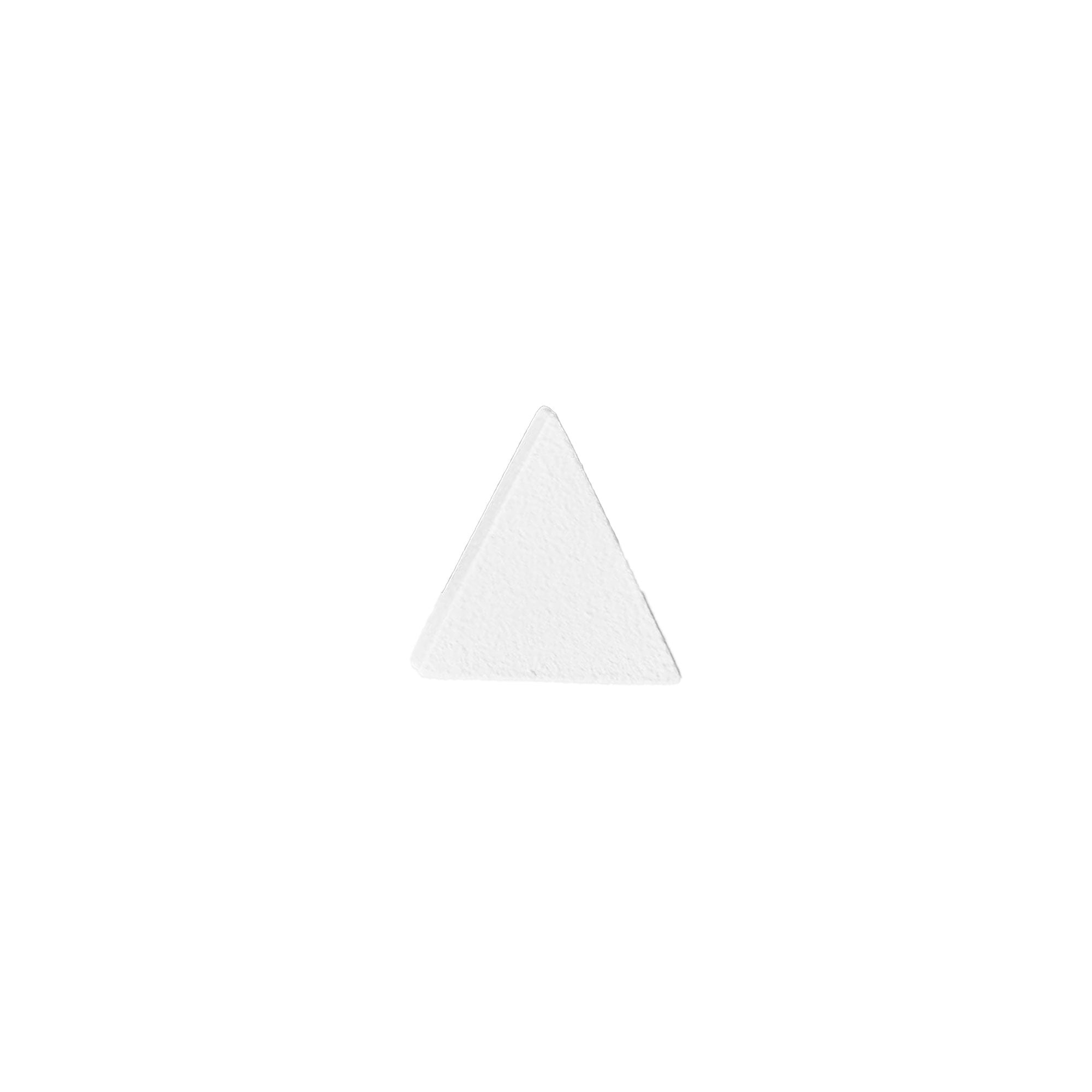 Pa De Do - Small Triangle Brooch - White