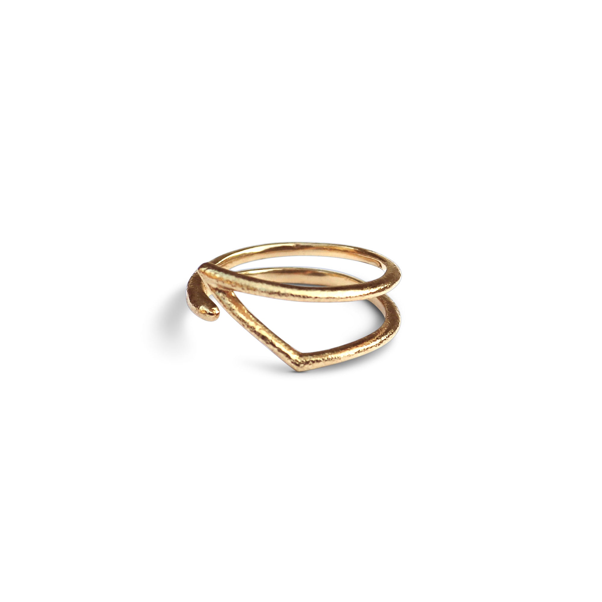 Aimée Kennedy - Wedge Ring - 14K Gold Adjustable