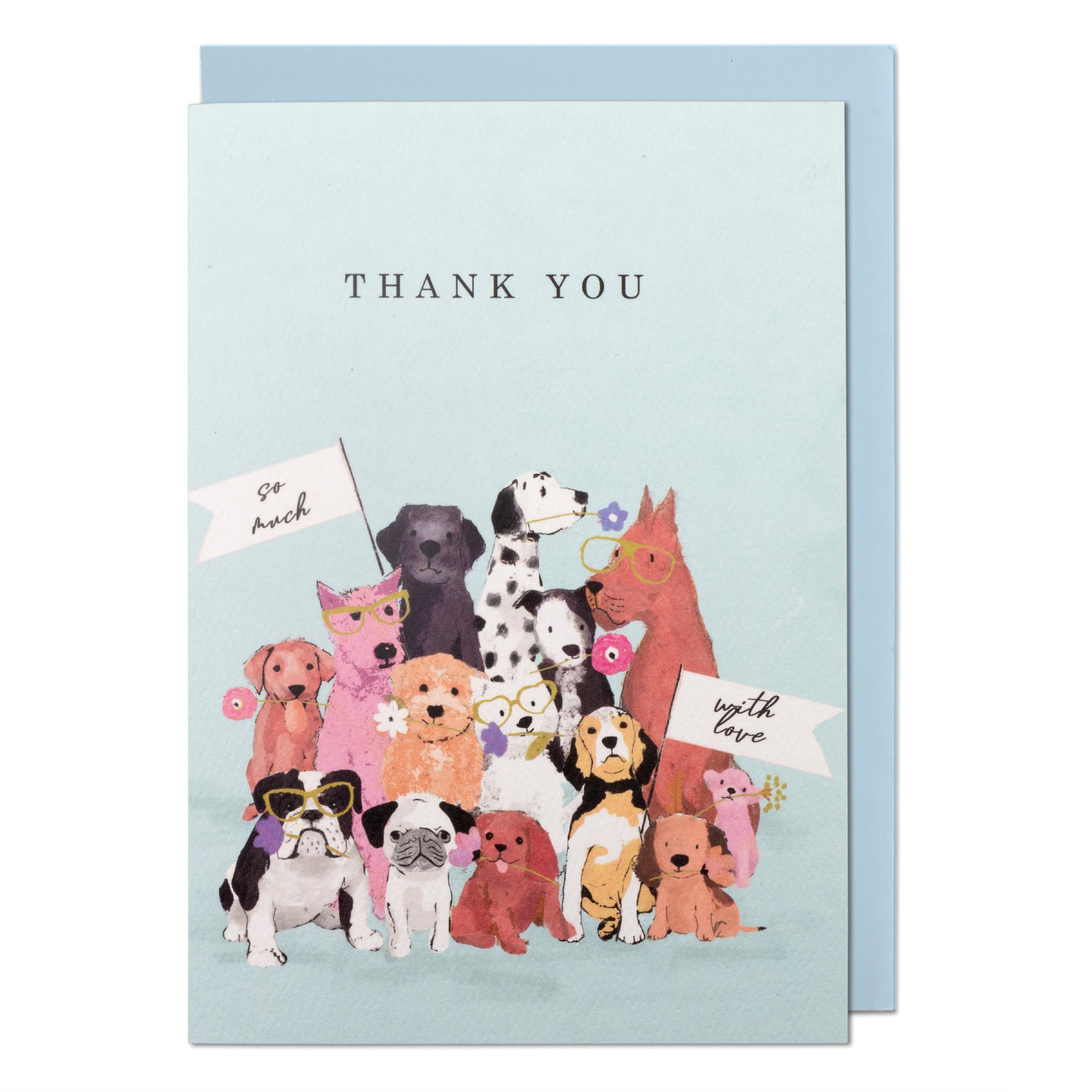 Crowd of Dogs Greeting Card