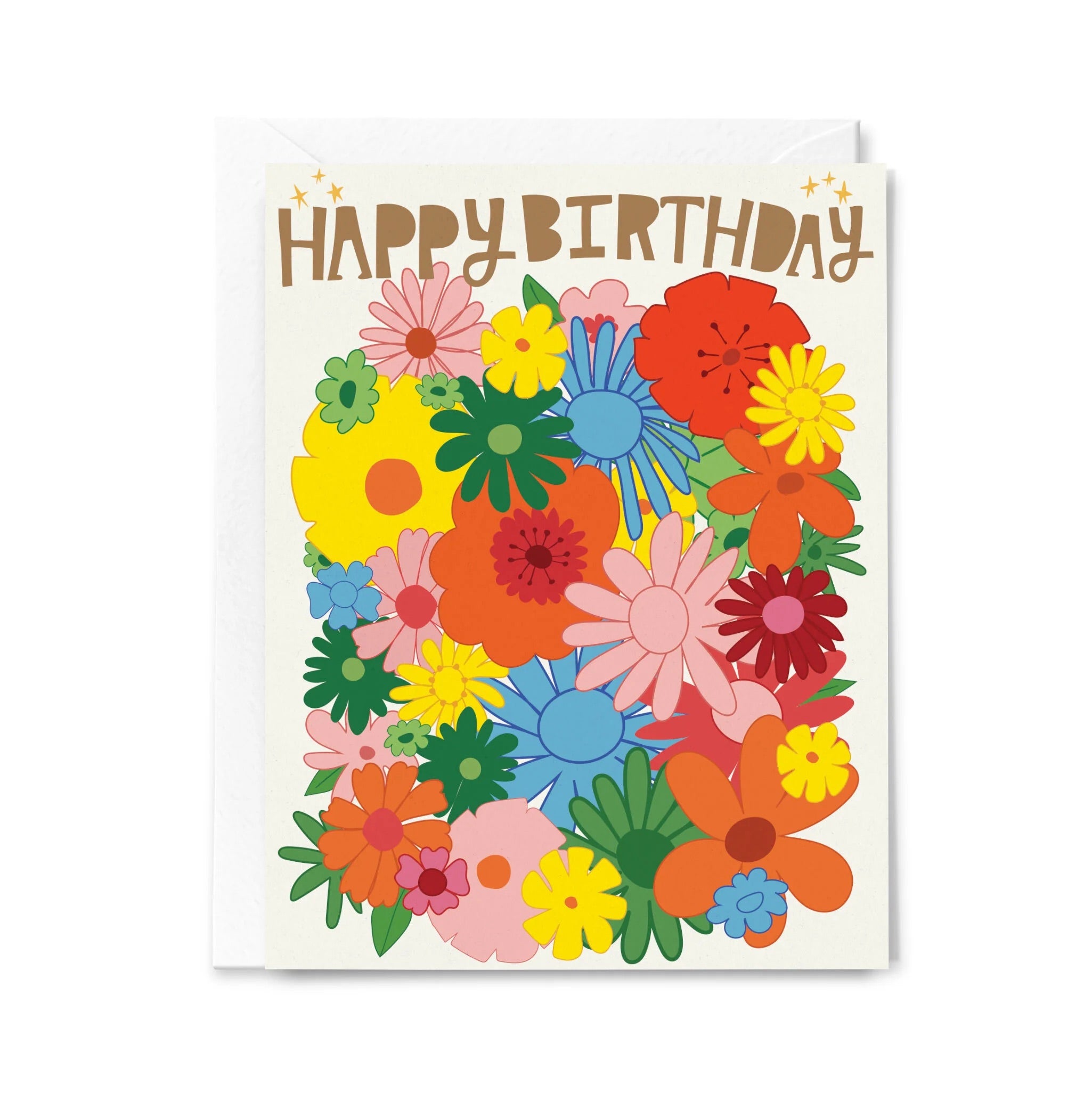 Happy Birthday Floral Beauty Greeting Card
