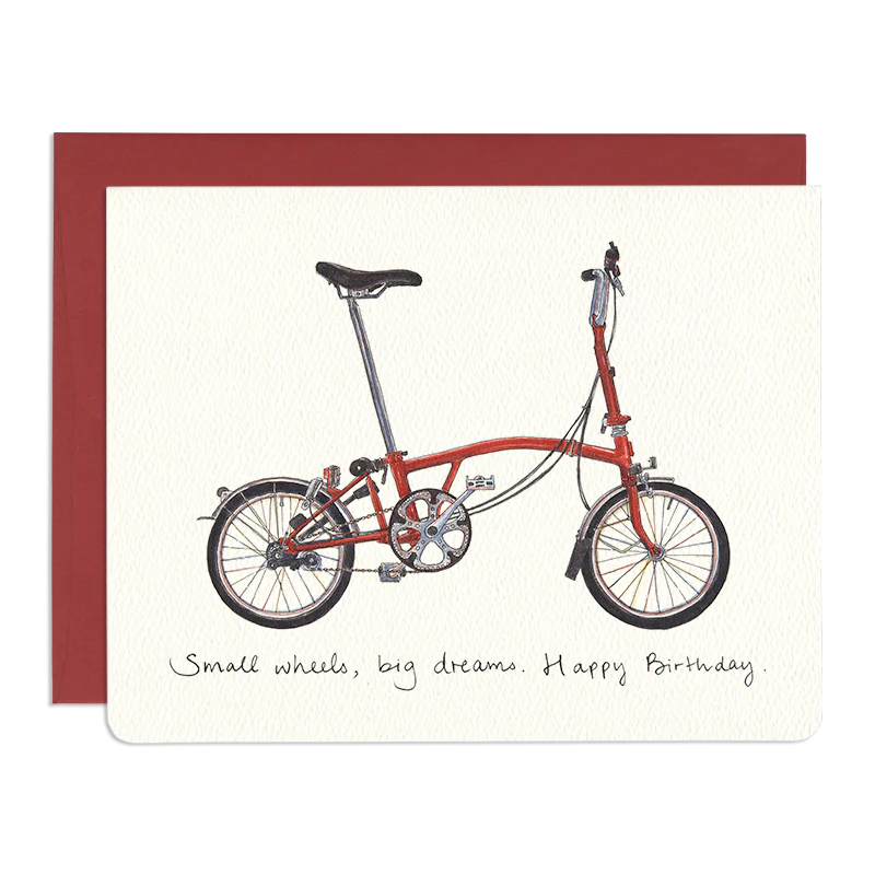 Small Wheels, Big Dreams Greeting Card