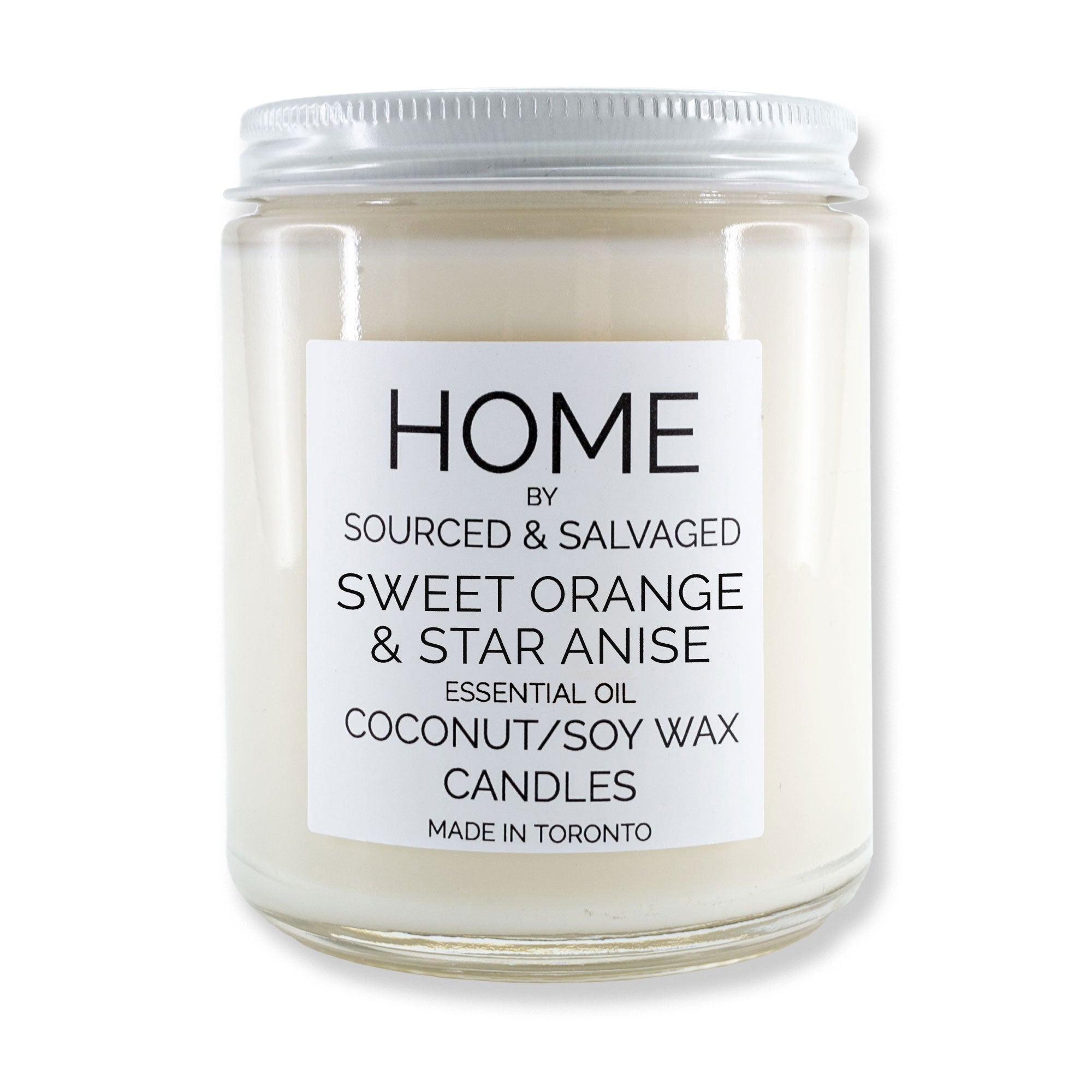 Sourced &amp; Salvaged - Sweet Orange &amp; Star Anise Essential Oil Candle