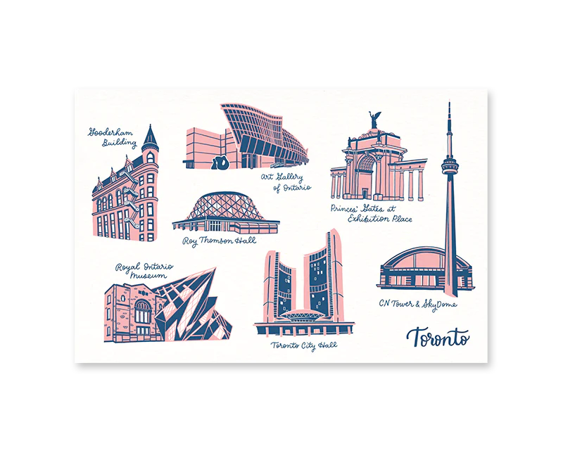 Toronto Landmarks Postcard