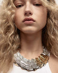 Anne-Marie Chagnon - Zanzibar Necklace - Pewter & Gold