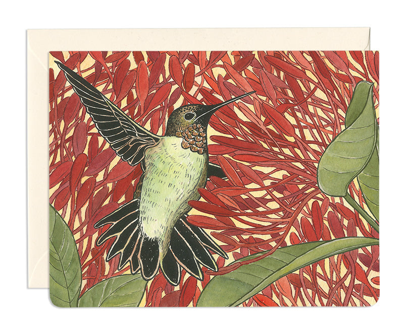 Hummingbird Healer Greeting Card