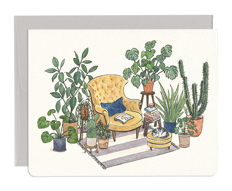 Reading Nook Greeting Card