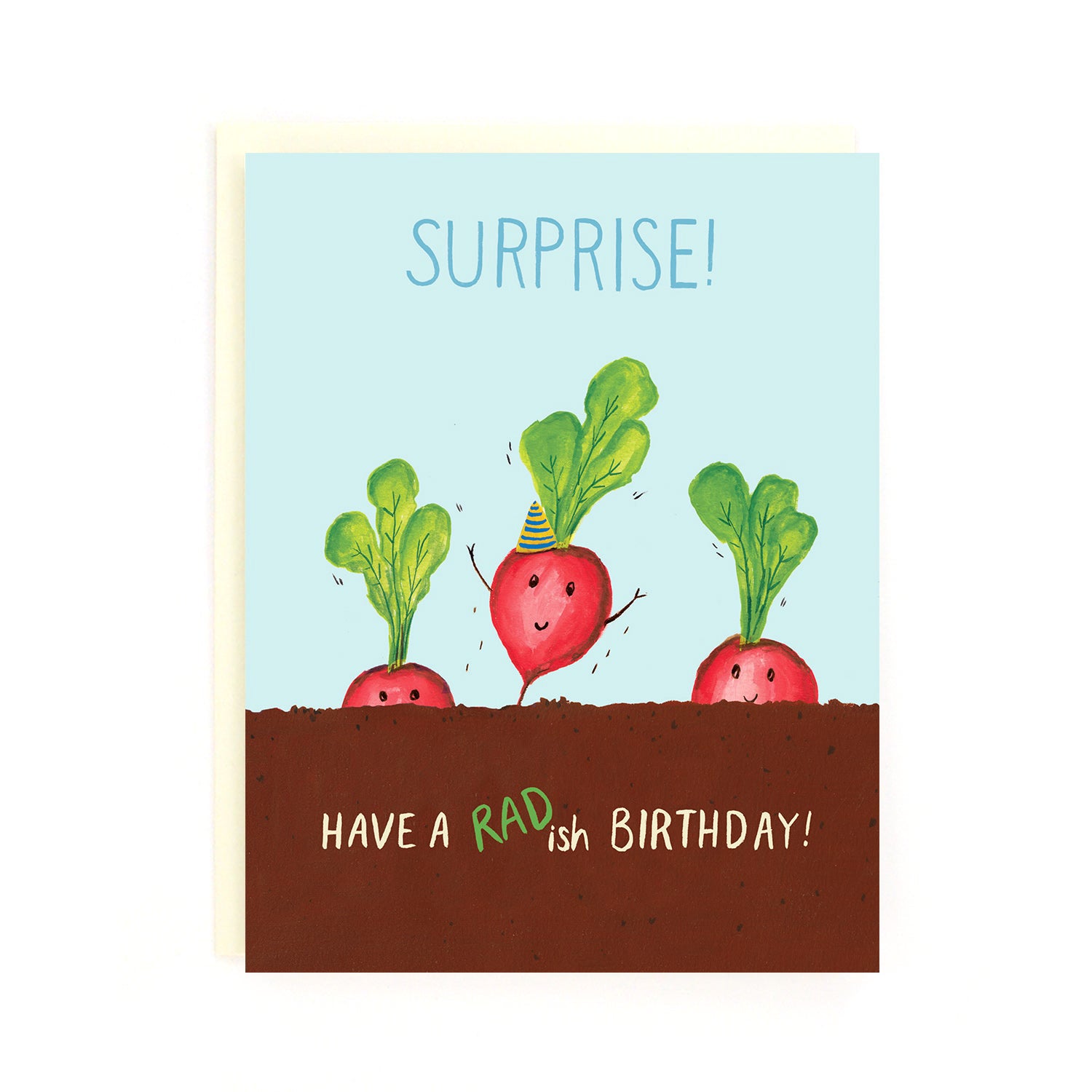 Birthday Radishes Greeting Card