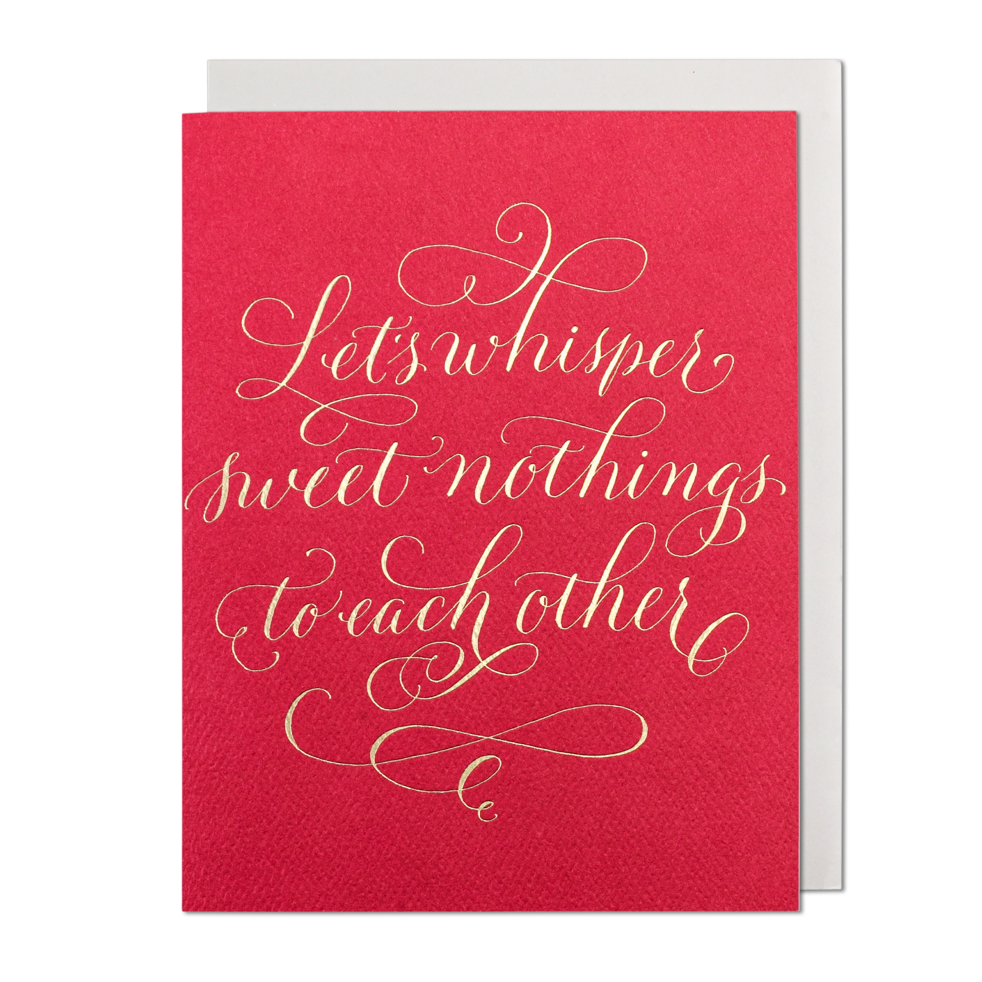 Let&#39;s Whisper Sweet Nothings Greeting Card