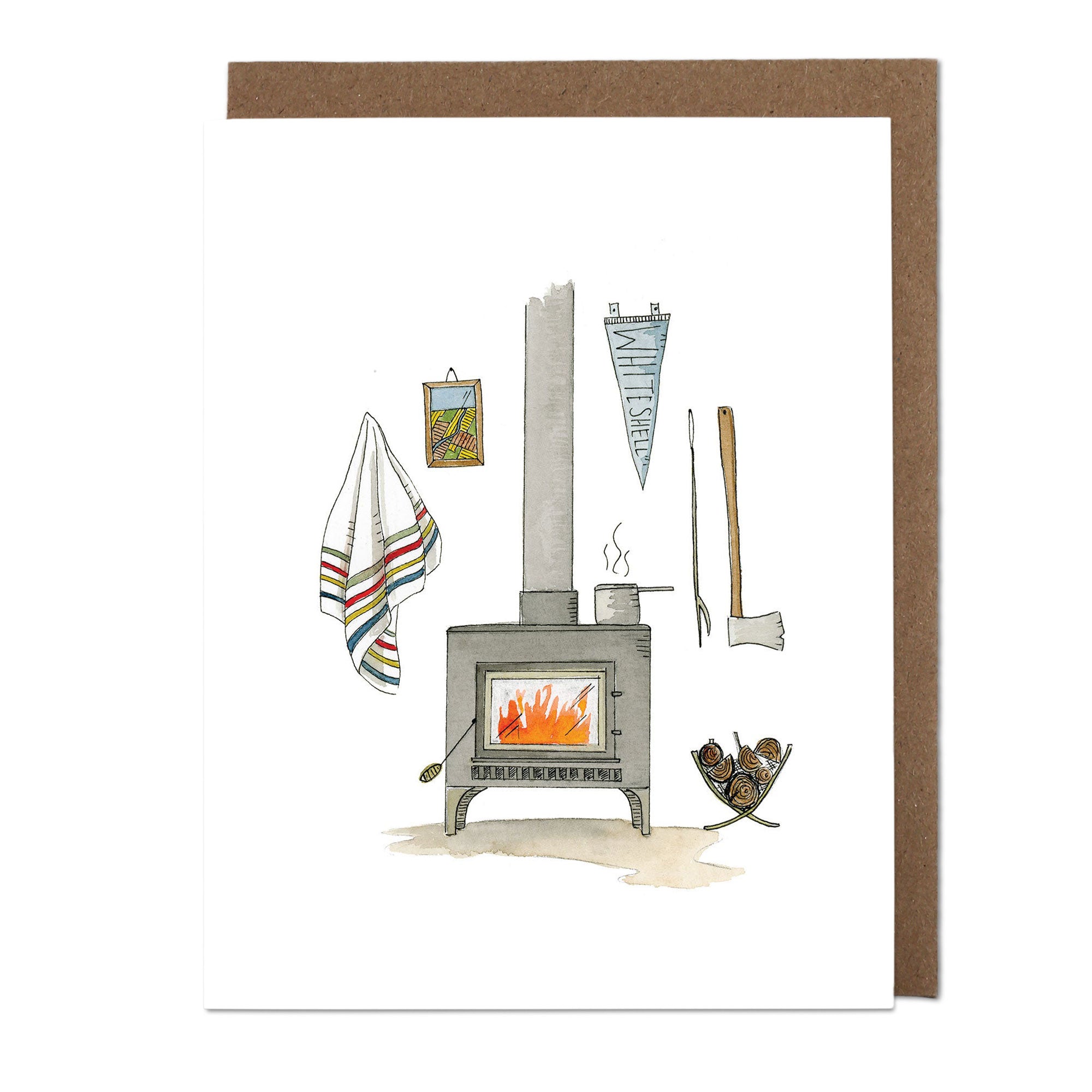 Cozy Cabin Greeting Card