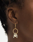 Anne-Marie Chagnon - Darwin Earrings - Pewter & Quartz