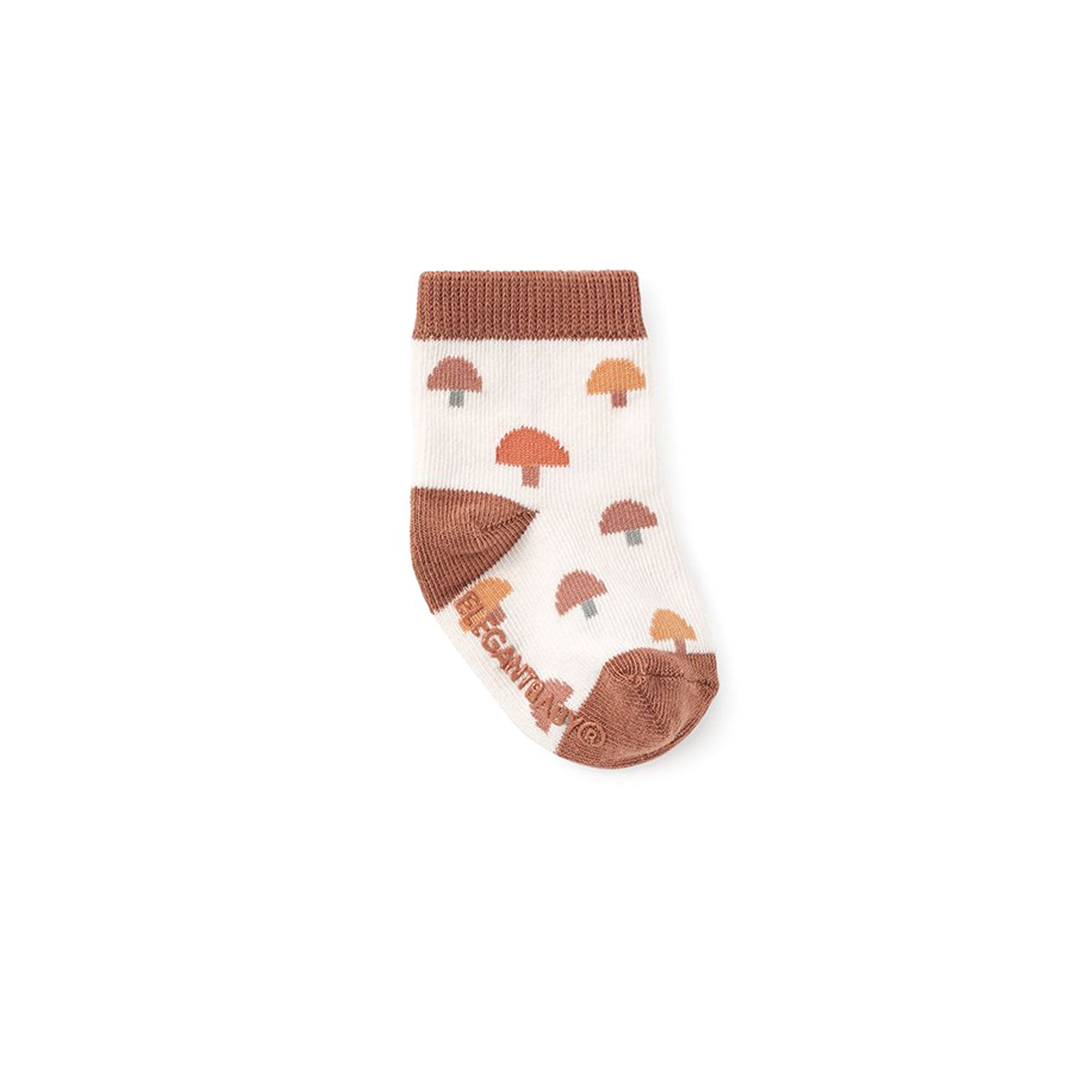 Forest Non-Slip Baby Socks - Mushroom