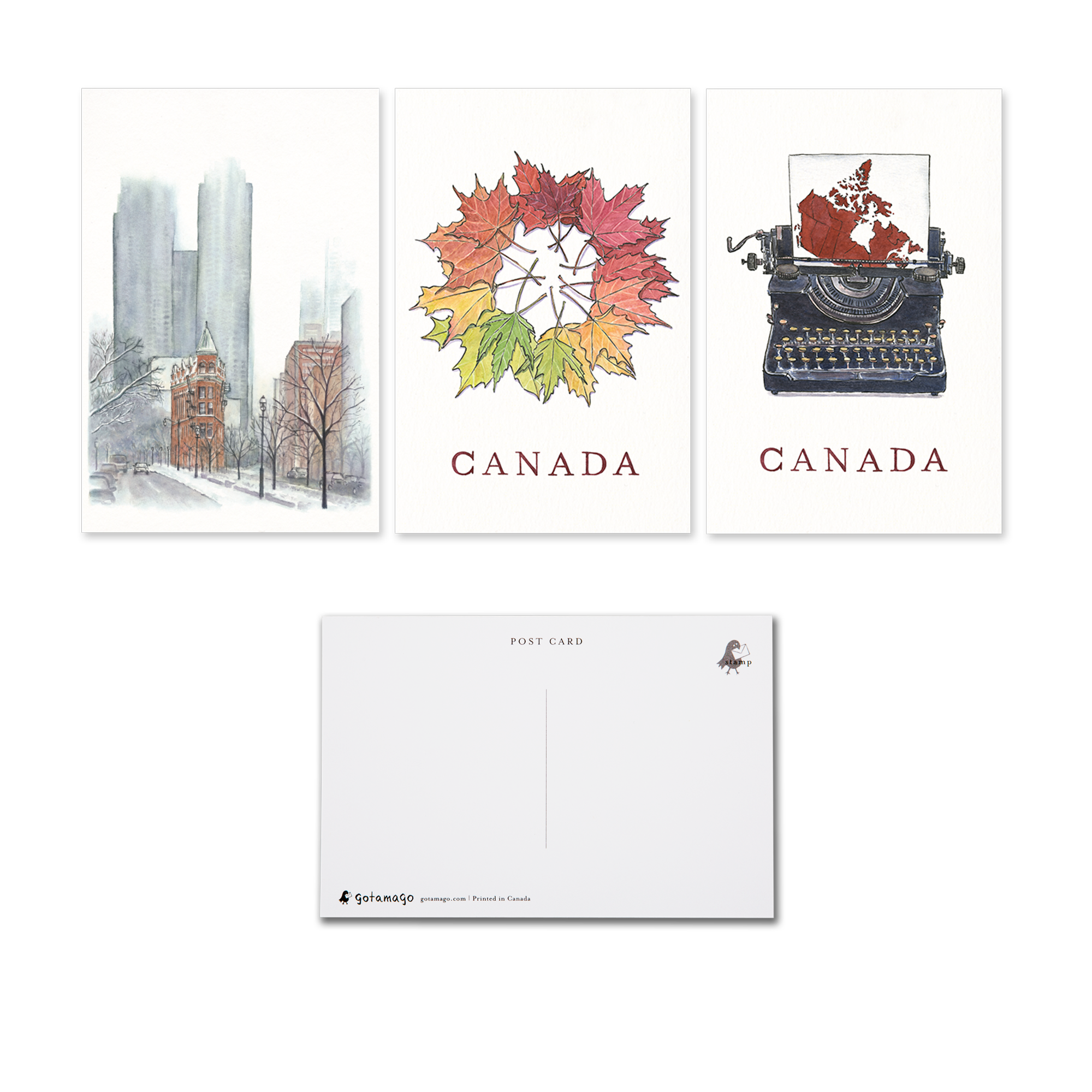 Gotamago - Toronto Sketches Postcard Book