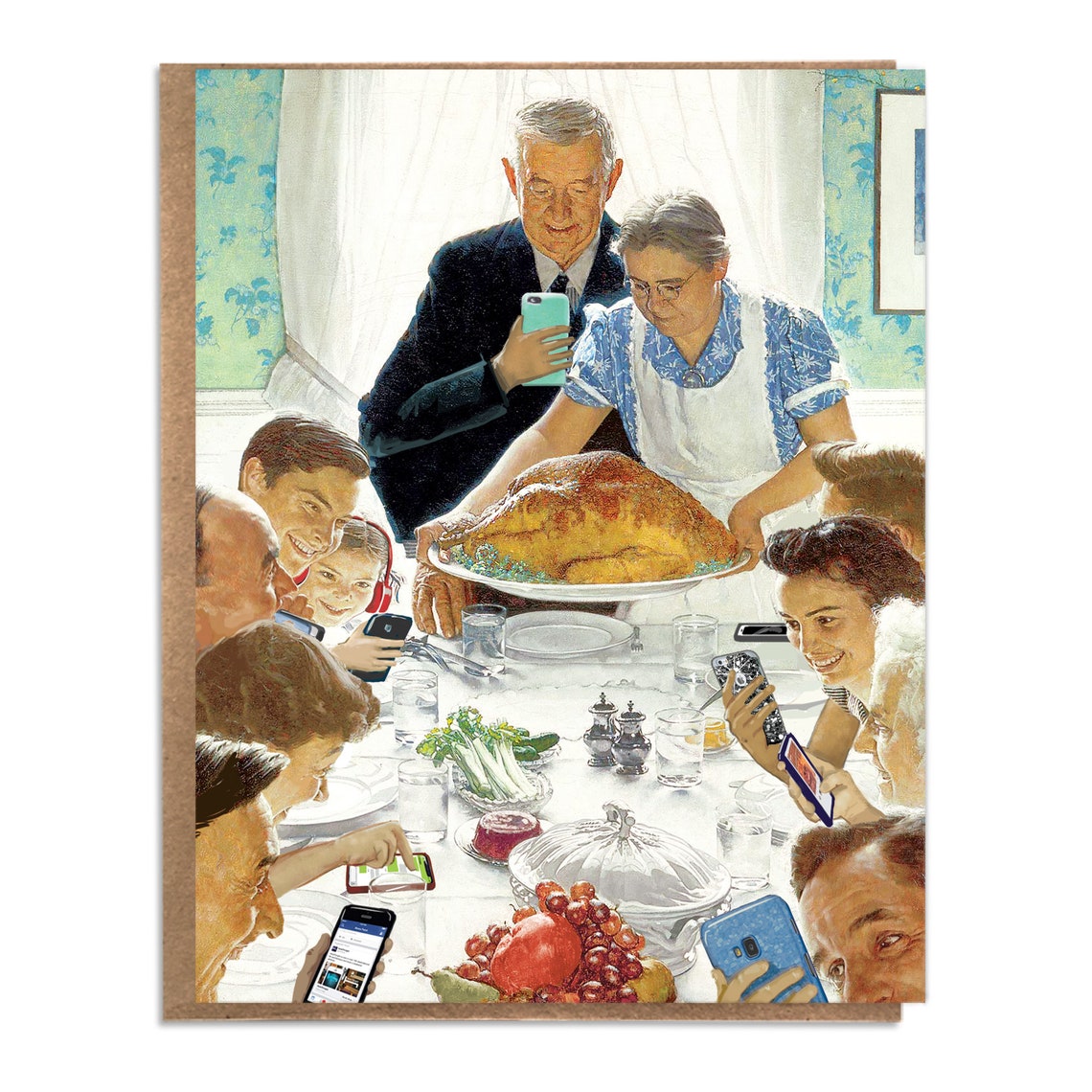Norman Rockwell Greeting Card
