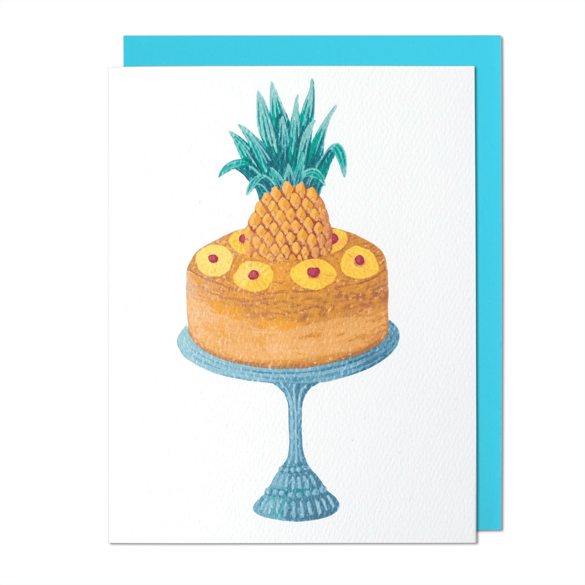 Pineapple Upside Down Cake Greeting Card