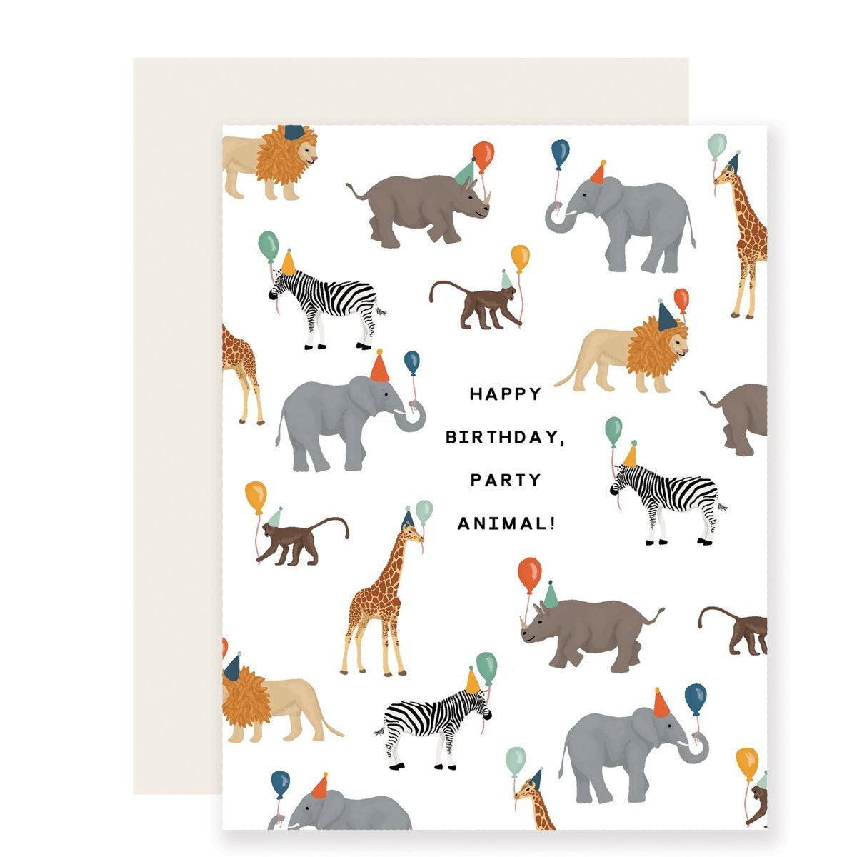 Safari Party Animal Greeting Card