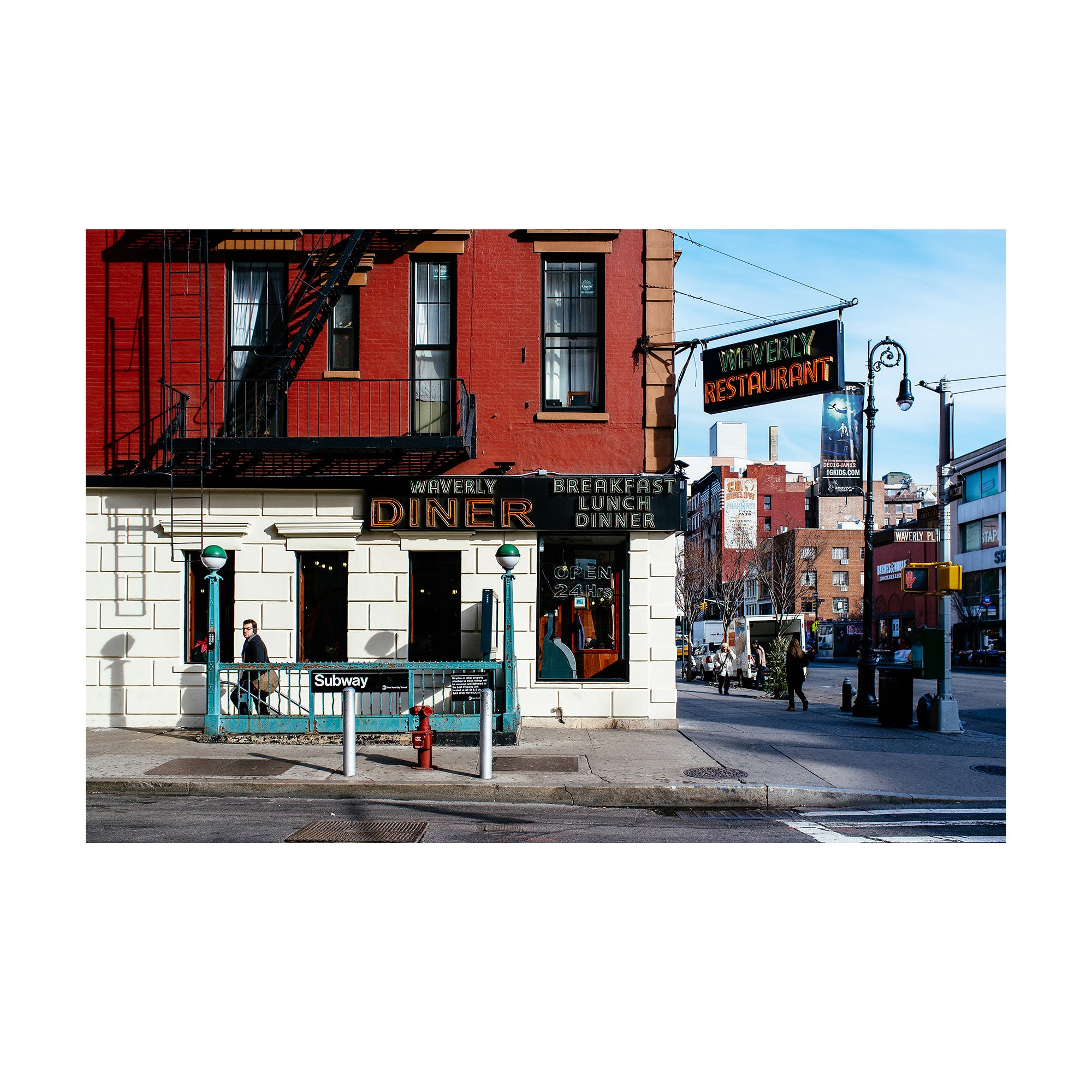 The Waverly 5x7 Photograph (The Waverly Diner, New York, NY)