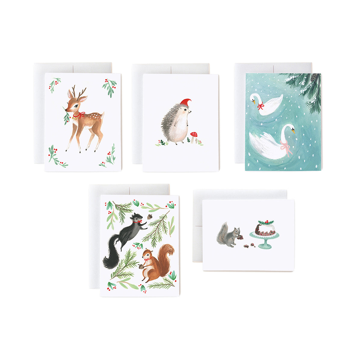 Festive Animals Boxed Card Set