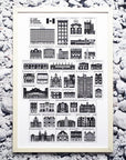 37 Lost Buildings of Canada Silkscreen Print